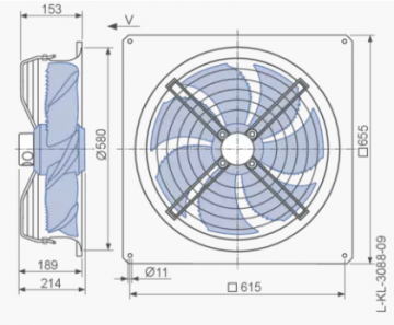 Ventilator axial de aspiratie Ziehl FN 050-VDQ.4I.V7P1